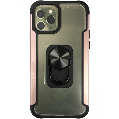 iPhone 13 Pro Max/iPhone 12 Pro Clear Ring Case Rose Gold